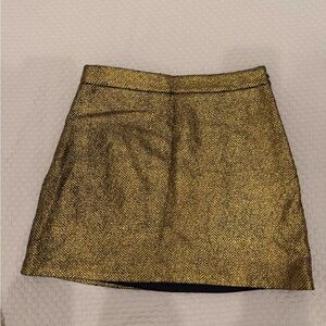 Milly Gold Textured Women's Skirt